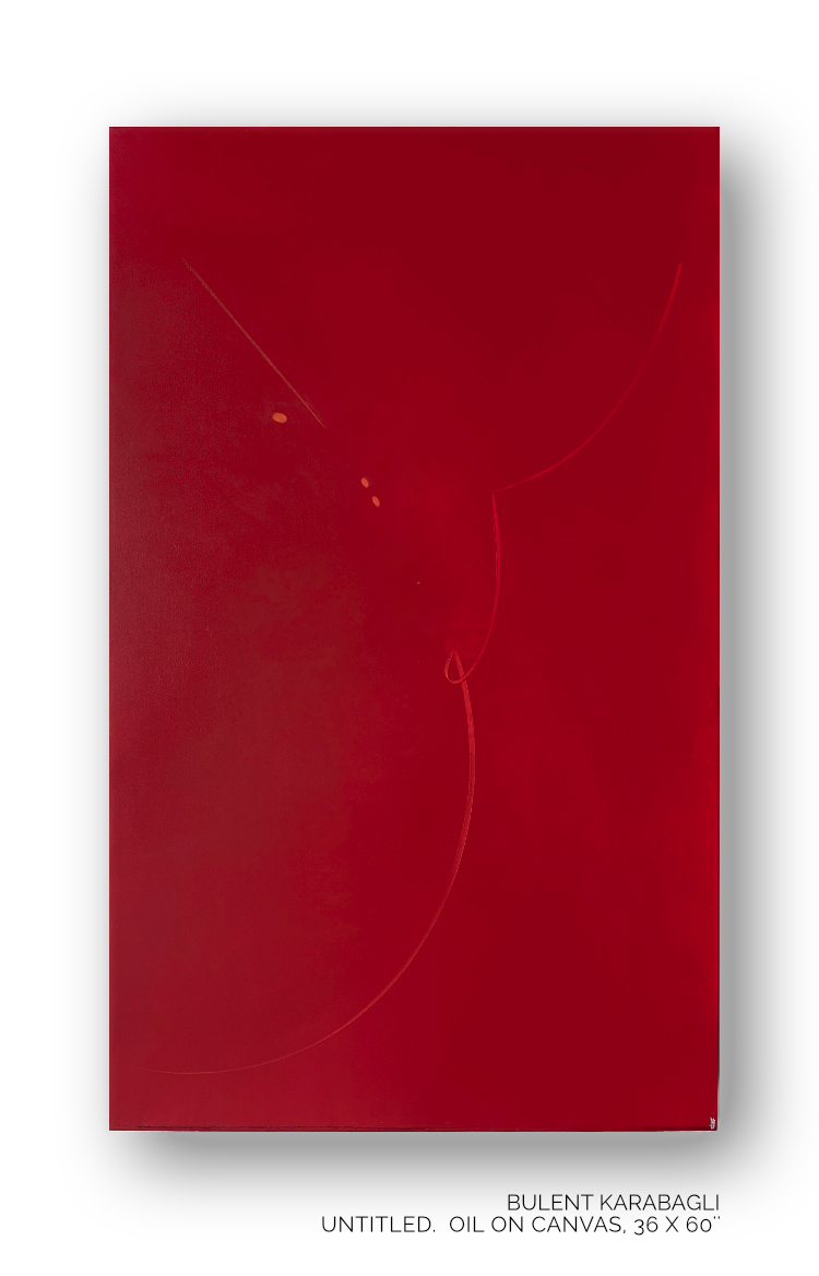 Red by Bulent Karabagli - Minimalist Paintings and other Fine Arts