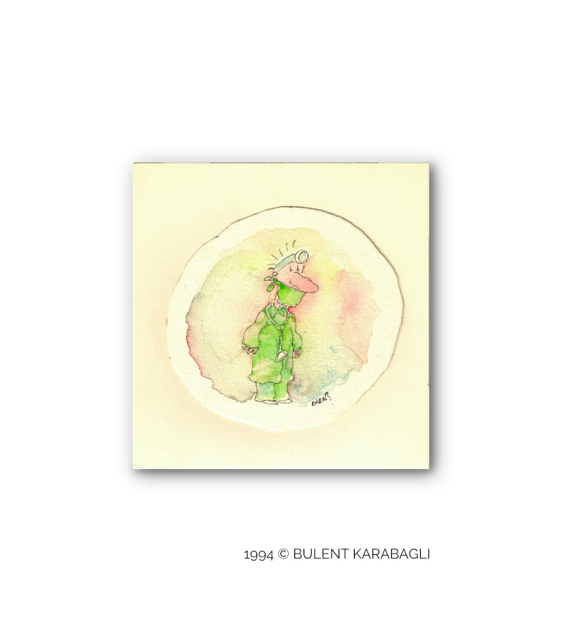 The Surgeon | Cartoons and Illustrations by Bulent Karabagli | Minimalist Paintings