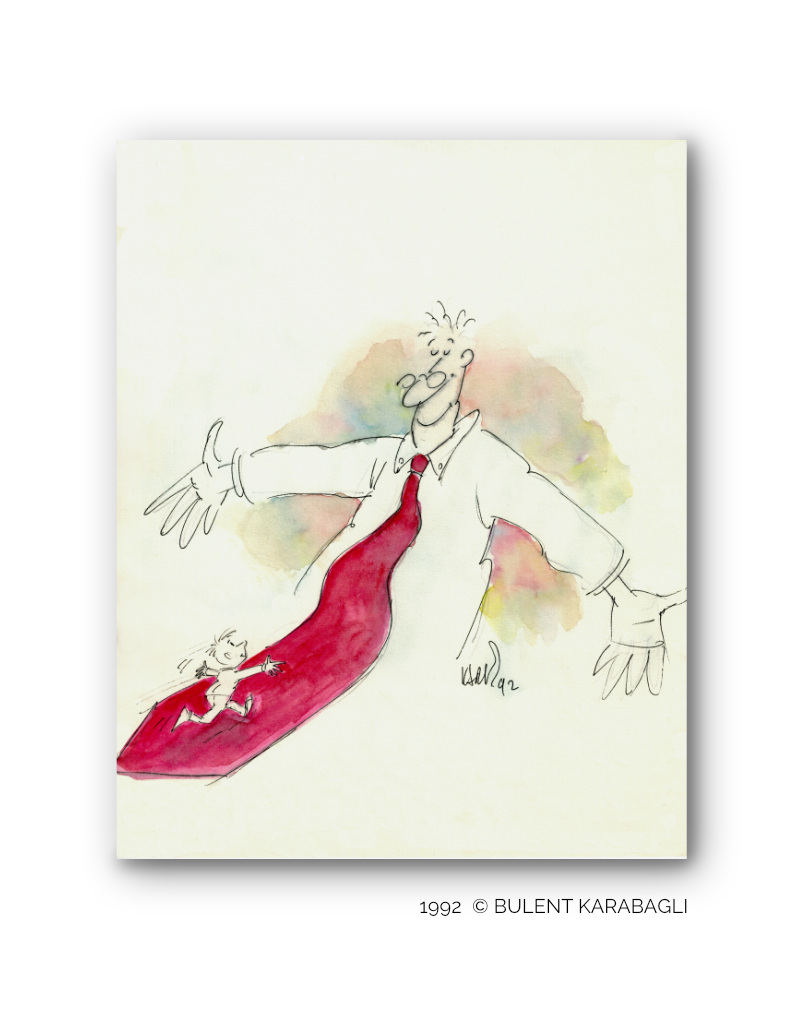 The Child | Cartoons and Illustrations by Bulent Karabagli | Minimalist Paintings