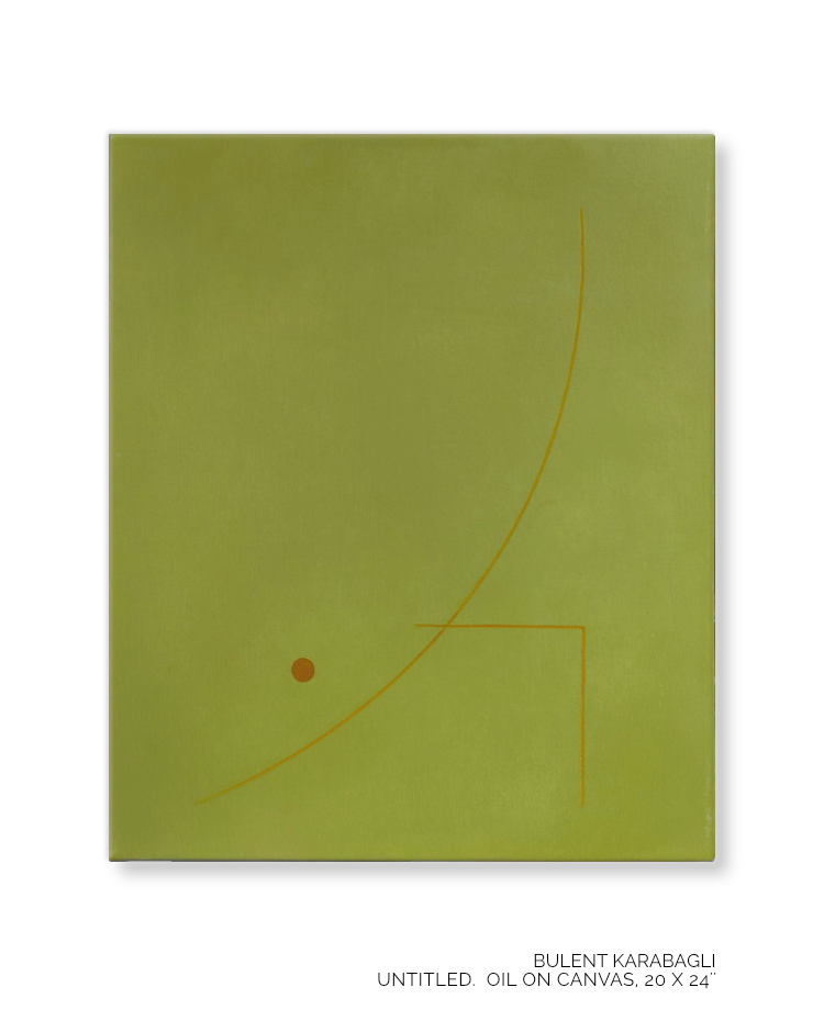 Untitled | Green by Bulent Karabagli - Minimalist Paintings and other Fine Arts