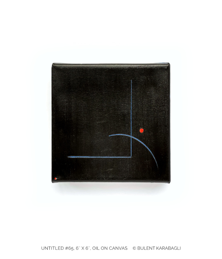 Untitled Black by Bulent Karabagli - Minimalist Paintings and other Fine Arts