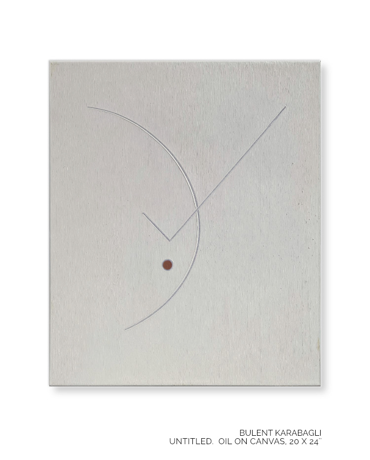 White Texture by Bulent Karabagli - Minimalist Paintings and other Fine Arts