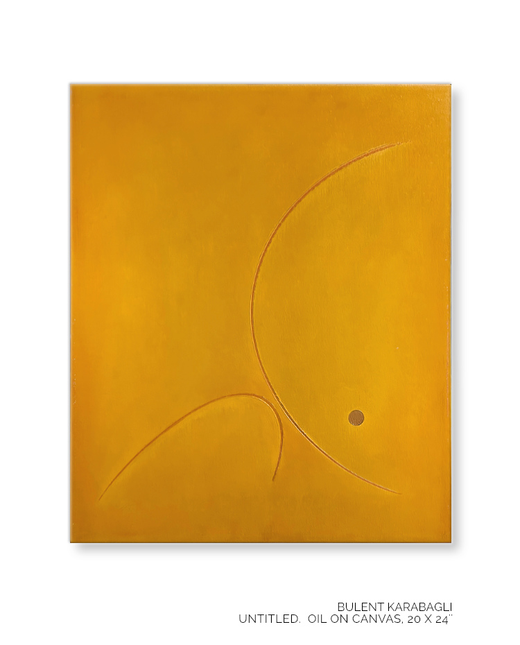 Untitled | Yellow by Bulent Karabagli - Minimalist Paintings and other Fine Arts