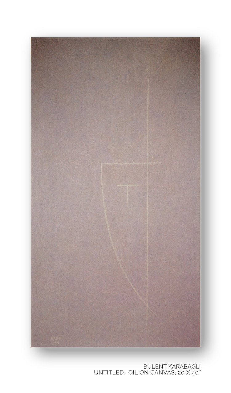Untitled | Grey by Bulent Karabagli - Minimalist Paintings and other Fine Arts