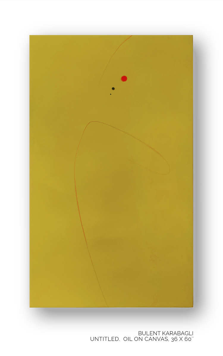 Untitled | Yellow  by Bulent Karabagli - Minimalist Paintings and other Fine Arts