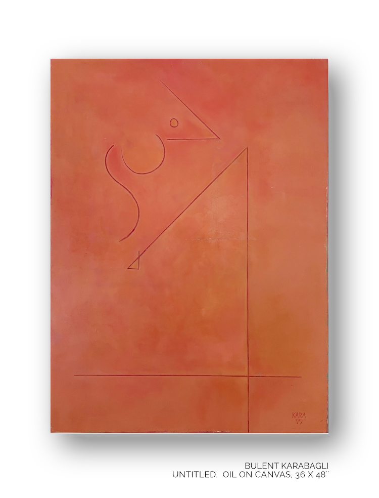 Orange by Bulent Karabagli - Minimalist Paintings and other Fine Arts